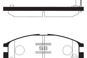 Комплект колодок тормозного диска SP1134