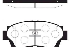 Комплект колодок гальмівного диска SP1138