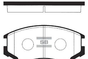 Комплект колодок гальмівного диска SP1142