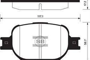 Комплект колодок тормозного диска SP1272