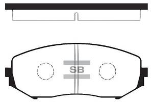 Комплект колодок тормозного диска SP1416