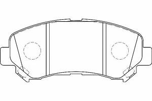 Комплект колодок тормозного диска WBP24632A