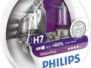 Комплект ламп H7 12V 55W VisionPlus +60%