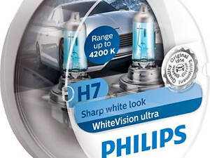 Комплект ламп H7 12V 55W WhiteVision Ultra 4200K