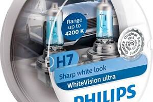 Комплект ламп H7 12V 55W WhiteVision Ultra 4200K