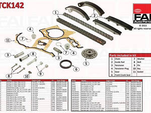 Комплект ланцюга ГРМ FAI AutoParts TCK142