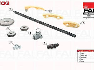 Комплект ланцюга ГРМ FAI AutoParts TCK3