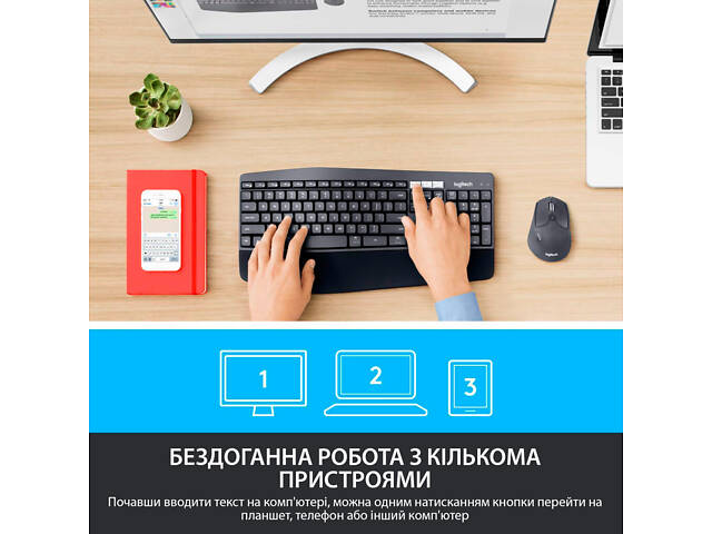 Комплект Logitech MK850 Performance Wireless UA (920-008226) - Фото 2