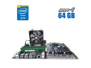 Комплект: Материнська плата HP Z440 / Intel Xeon E5-2660 v4 (14 (28) ядер по 2.0 - 3.2 GHz) / 64 GB DDR4 / Socket LGA 2011 v3+v4 / NVMe boot + кулер ID-Cooling SE-902-SD б/в