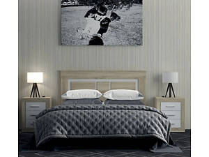 Комплект модульный в спальню Гербор Сара Дуб сонома + Нимфея альба (GRB-1232)