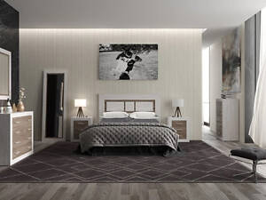 Комплект модульный в спальню Гербор Сара N100012 Сосна каньон + Дуб сонома трюфель (GRB-1228)