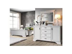 Комплект модульный в спальню ВМК (БРВ) Кентукки N77802 Белый альпийский (GRB-1753)