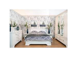 Комплект модульный в спальню ВМК (БРВ) Кентукки N77799 Белый альпийский (GRB-1750)