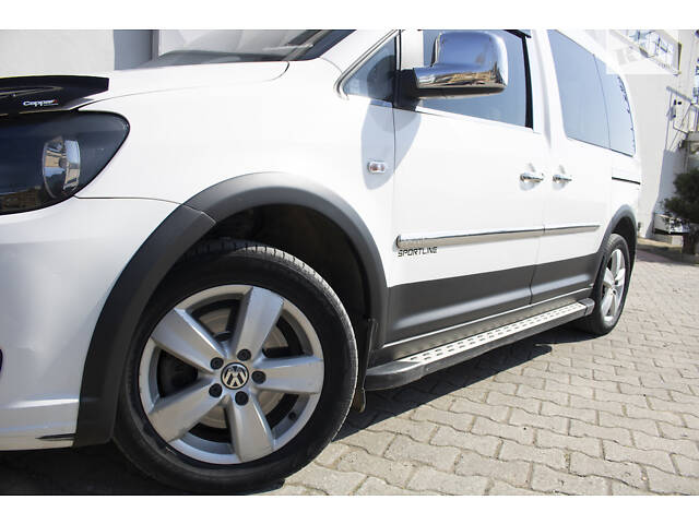 Комплект молдингов и расширителей арок 1 дверь, короткая база для Volkswagen Caddy 2015-2020 гг - Фото 13