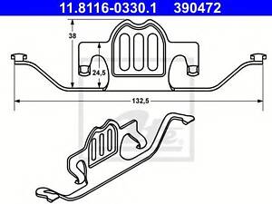 Комплект монтажний колодок ATE 11811603301 на BMW X5 (E70)