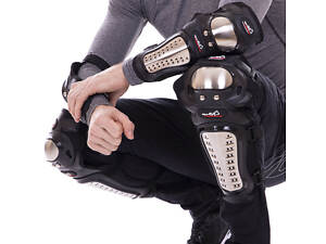 Комплект мотозащиты колено голень + предплечье локоть 4штSP-Sport PRO-BIKER X HJ-01 Черный