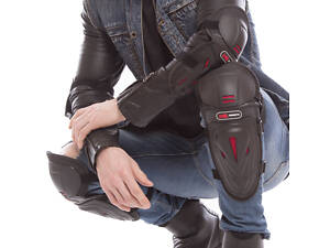 Комплект мотозахисту PROMOTO MS-1235 коліно гомілка + передпліччя лікоть 4шт Чорний