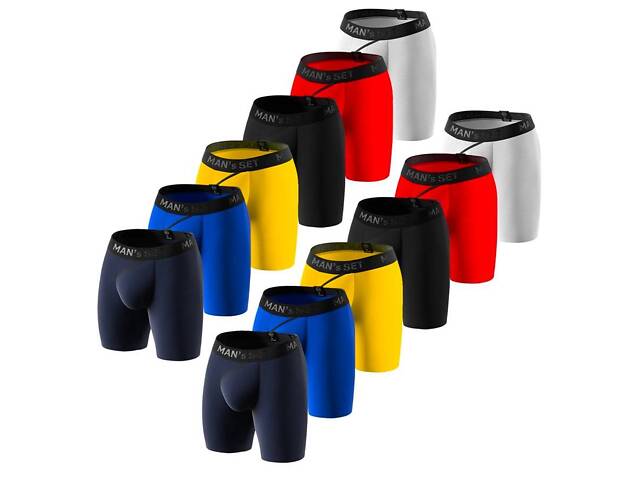 Комплект мужских трусов MAN's SET S Разноцветный 12 шт (1151-2051) - Фото 1
