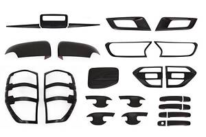 Комплект накладок (черный ABS) для Ford Ranger 2011-2024 гг