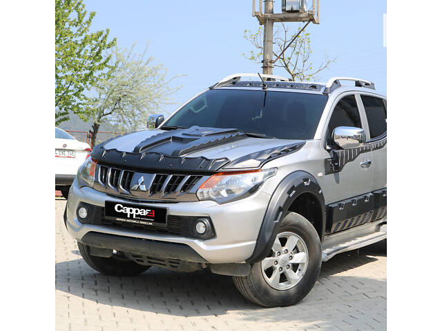 Комплект накладок на капот DRAGON (2015-2019, 3 шт) для Mitsubishi L200