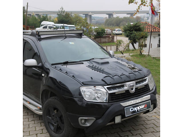 Комплект накладок на капот DRAGON (3 шт) для Dacia Duster 2008-2018 гг - Фото 1