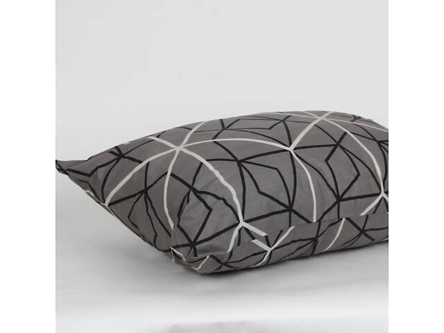 Комплект наволочек ТЕП Quadro Stars grey FR 2-04245_32273 70х70 см 2 шт серый - Фото 3