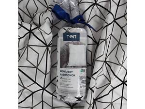 Комплект наволочек ТЕП Quadro Stars grey Rev, 50x70 см