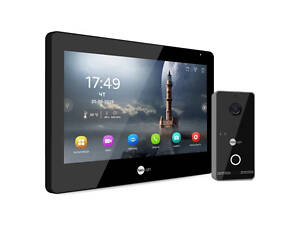 Комплект Neolight ALPHA Hybrid IPWO KIT B/Black: гибридный видеодомофон 8' с Wi-Fi и 2 Мп IP видеопанель с