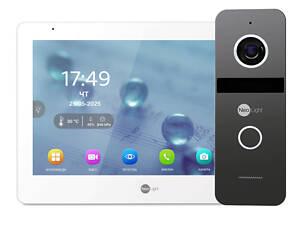 Комплект Neolight MEZZO Hybrid HD KIT Graphite: гибридный видеодомофон 10.1' с Wi-Fi и 2 Мп видеопанель