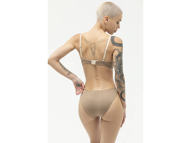 Комплект нижньої білизни з бавовни Perfect Female Коричневий 75A/XS (17LS-16SlH-brn) - Фото 3