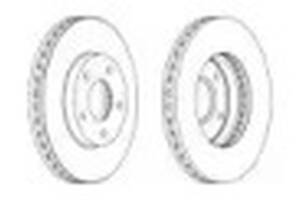 Комплект передніх гальмівних дисків (2 шт) FERODO