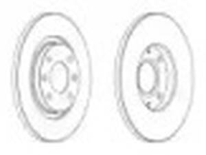 Комплект передних тормозных дисков (2 шт) на 301, Berlingo, C-Eelysee, C2, C3, C4 Cactus, Partner