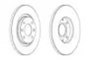 Комплект передних тормозных дисков (2 шт) на 301, Berlingo, C-Eelysee, C2, C3, C4 Cactus, Partner