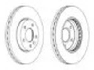 Комплект передніх гальмівних дисків (2 шт) Astra J, Cruze, Orlando, Volt, Zafira C