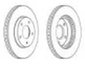 Комплект передних тормозных дисков (2 шт) на Caliber, Galant, Lancer