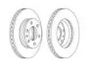 Комплект передних тормозных дисков (2 шт) на Crafter, Sprinter