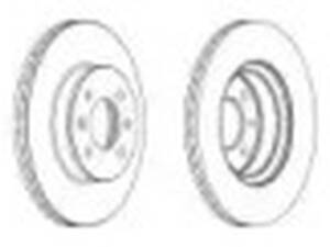 Комплект передних тормозных дисков (2 шт) на Getz