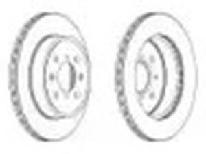 Комплект передніх гальмівних дисків (2 шт) на Ignis