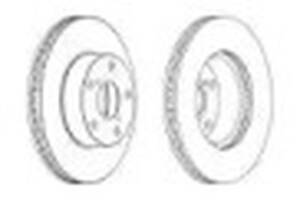 Комплект передніх гальмівних дисків (2 шт) на Rav 4