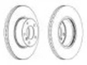 Комплект передних тормозных дисков (2 шт) на Seria 1, Seria 2, Seria 3, Seria 4, X1