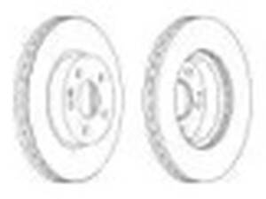Комплект передніх гальмівних дисків (2 шт.) на Vito