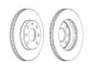 Комплект передних тормозных дисков (2 шт)