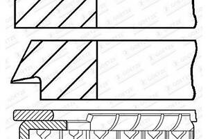 Комплект поршневых колец 0810780010