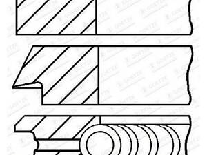 Комплект поршневых колец на 1 цилиндр 0,50мм 0810970700