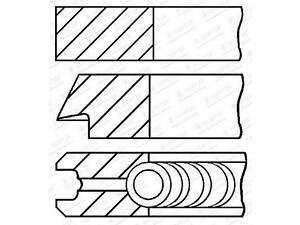 Комплект поршневых колец на 1 цилиндр 0,50мм