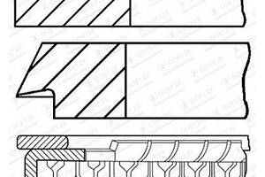 Комплект поршневых колец на 1 цилиндр 0830780000