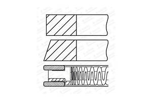 Комплект поршневых колец на 1 цилиндр 0842990000