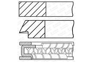 Комплект поршневых колец на 1 цилиндр