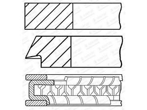 Комплект поршневых колец на 1 цилиндр