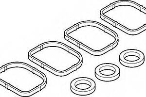 Комплект прокладок колектора впускного BMW 00-11 ELRING 445130 на BMW (BRILLIANCE) X1 (E84)